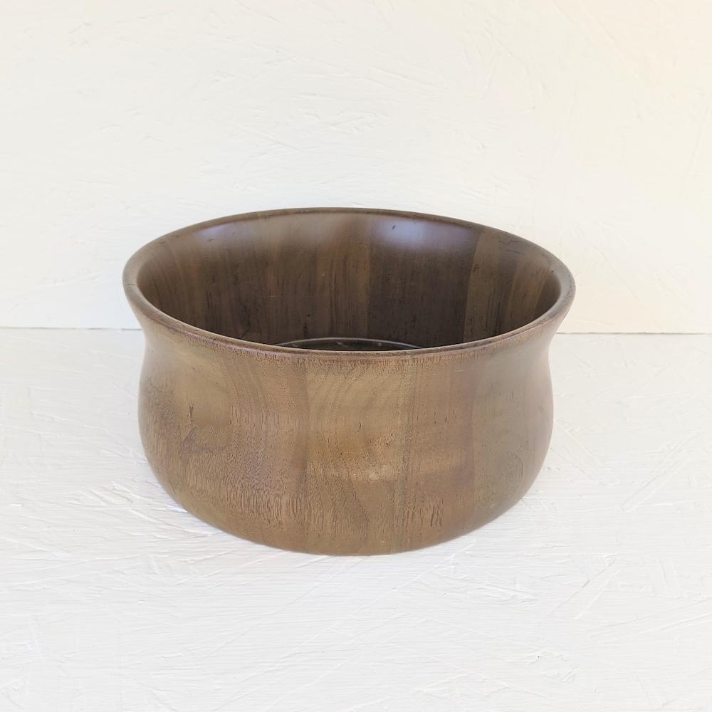 VINTAGE | DidWare Heirloom Wooden Walnut Salad Fruit Bowl 10" 1976